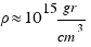 rho approx 10^15 gr/cm^3